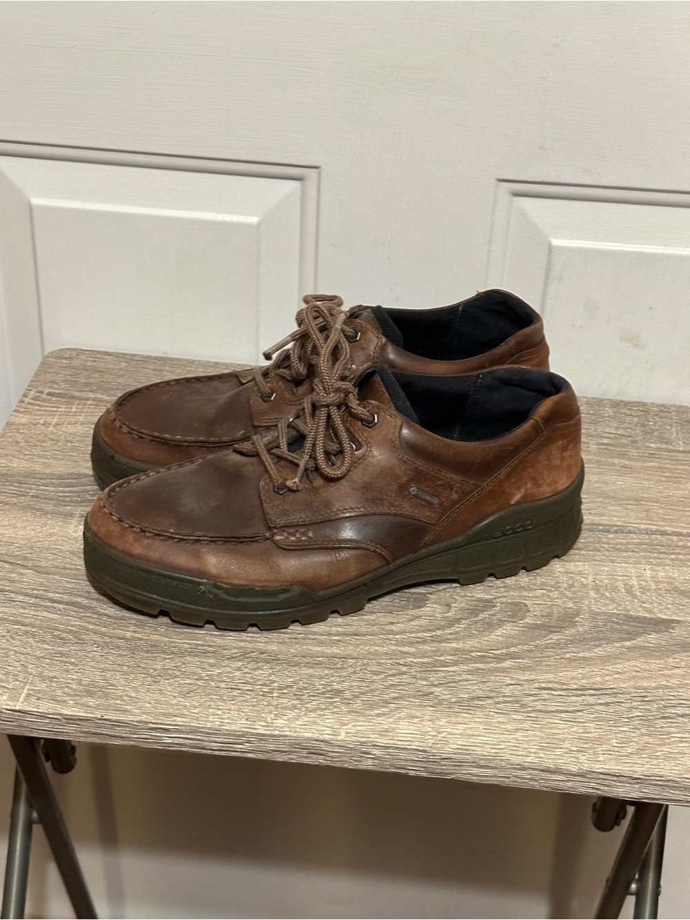ECCO Track 25 Low GORE-TEX Waterproof Leather  Brown Men’s Sz 43 US 10-10.5